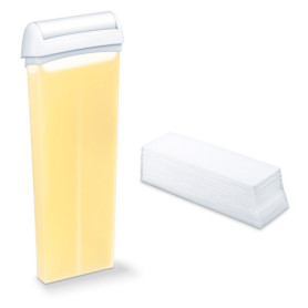 Beurer - 577.01 - Kit de recharge pour l'appareil HL40 , 2 cartouches de cire 50 bandes en non-tissé