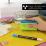 OfficeTree 2x Stylo Couture Tissu Effacable - Auto-extinguible et Hydrosoluble - Feutre Couture Effacable - Stylo Broderie pour 