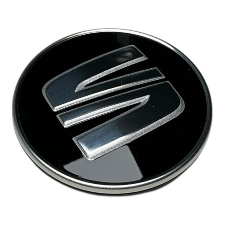 Seat 5F0601171CBX Enjoliveur (1 pièce) Enjoliveur de moyeu Noir/argenté