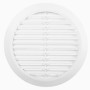 AWENTA Ø 100 à 150 mm Grille d'aération ronde, plastique blanc, moustiquaire, grille d'air extrait, grille d'air soufflé ou extr