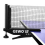 GEWO CS Clip Filet de ping-Pong Unisexe-Adulte, Noir, ITTF-Standard