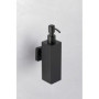Ambrosya - Distributeur de Savon en Acier Inoxydable en Noir - Salle de Bain Porte-Support de Forage Mural (Acier Inoxydable (No