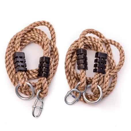 ROG garden-line Kit de cordes : 2 x cordes d'extension réglables pour balançoire 110-180 cm avec suspension