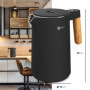 BALTER Bouilloire électrique, en acier inoxydable avec réglage de température, 45 °C - 100 °C, double paroi, sans BPA, garde la 