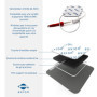 16 électrodes axion | Patchs de rechange de 10x5 cm pour électrostimulateur TENS et EMS | Réutilisables et auto-adhésifs avec co