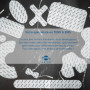16 électrodes axion | Patchs 10x5 cm et 5x5 cm pour électrostimulateur TENS et/ou EMS réutilisables et autocollants avec connexi