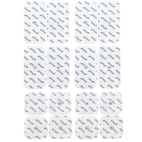 16 électrodes mixtes axion | Compatible avec les appareils Beurer et Sanitas | Electrostimulateur TENS et EMS avec connexion par