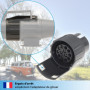 valonic Adaptateur de remorque de 7 Broches vers 13 Broches - Noir - pour Voiture, remorque, Camion, Caravane, attelage