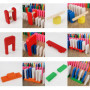Calmado - 370pcs Pierres Domino/Dominos en Bois Domino Party Edition XXL Ensemble + Sac + Livret + Accessoires