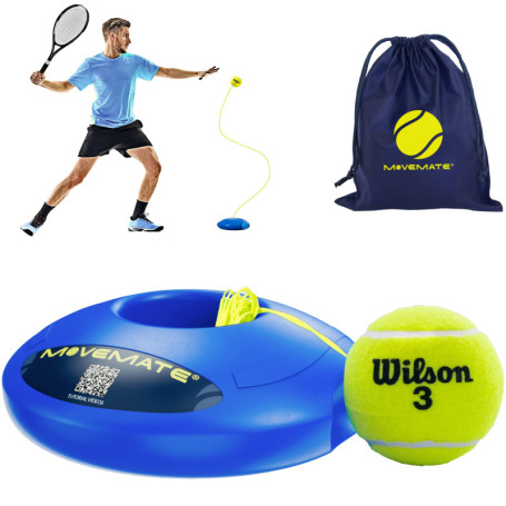 MOVEMATE Entraîneur de Tennis avec Balle de Tennis Wilson® - Appareil de Sport innovant pour Les Loisirs et Les activités en Ple