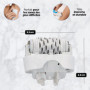Anakel Home Tête d'épilation de Rechange 67030946 Compatible avec Braun Silkepil 7 Xpressive Pro et Compatible avec Braun Silk E
