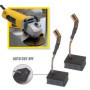 OTOTEC N421362 Lot de 2 balais de charbon à arrêt automatique 6,5 x 12 x 14 mm Compatible avec meuleuse d'angle DeWalt DWE8300S 
