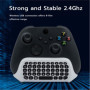 Mcbazel Clavier portable sans fil 2.4G Mini manette pour Xbox Series X/Series S/Xbox One Slim/Xbox One/Xbox One S/Xbox One X Con