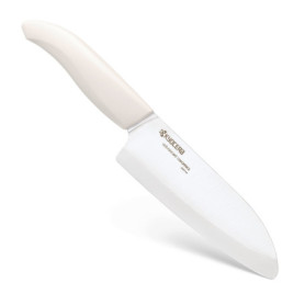 Kyocera FK-140-WH WH Couteau du Chef Manche Ergonomique Blanc / Lame Céramique Blanc 14 cm