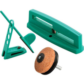 Multi-Sharp 1801 Kit d'affûtage d'outils de jardin multi-usages pour tondeuses, sécateurs, élagueurs, cisailles, ciseaux et hach