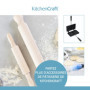 KitchenCraft Gaufrier Avec Revêtement Antiadhésif, Gaufrier Pour Cuisinière, Simple Et Pratique, Noir