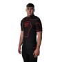 OPTIMUM Origin Epaulières de Rugby Homme, Noir/Rouge, M