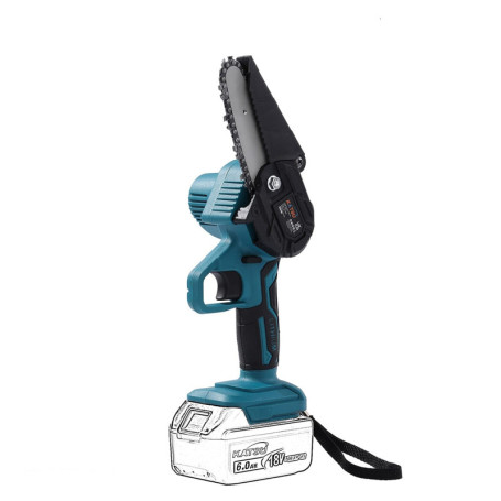 Mini Tronconneuse a Batterie, KATSU FIT-BAT 21V 4 Pouces Portable Tronconneuse Electrique sans Fil Scie Électrique à Main pour l