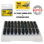 10 x SabreCut SCTKA10 50 mm T10 T15 T20 T27 T30 T40 Jeu d'embouts de tournevis à percussion Torx à une extrémité 10 15 20 27 30 