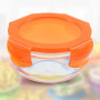 ARSUK Boîtes Alimentaires en Verre pour Bébé avec Couvercles (200ml, 6PCS) - Set de Bols en Verre Compatible Four - Contenants d