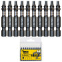 10 x SabreCut SCTX2050_10 50 mm T20 TX20 Jeu d'embouts de tournevis à percussion à une extrémité Torx Heavy Duty avec boîte de r
