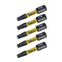5 x SabreCut SCTX3032_5 32 mm T30 TX30 Jeu d'embouts de tournevis à percussion magnétique Torx Heavy Duty Compatible avec Dewalt