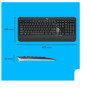 Logitech MK540 Combo Clavier et Souris, Clavier QWERTZ Suisse - Noir