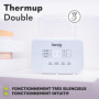 LIONELO THERMUP DOUBLE Chauffe-biberon, 2 bouteilles simultanément, Chauffe le lait en 3 à 5 minutes, 6 modes de fonctionnement,