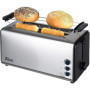 Zilan, Grille-pain à fente longue, 4 tranches de Toastautomatique, XXL, 5 niveaux de rôtissage, accessoire de pain, fonction déc