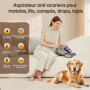 Jimmy JV35 Aspirateur Matelas Anti Acariens 700W avec Stérilisation UV-C, Chauffage à 60℃, Système de Filtration Dual-Cyclonic, 