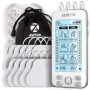 AUVON 4 Canaux Appareil d'électrostimulation EMS/TENS pour le soulagement de la douleur, avec 24 modes de electrostimulateur mus