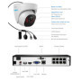 Reolink 5MP Caméra de Surveillance Extérieure, Kit Vidéo Surveillance avec 8CH 2To NVR et Caméra IP PoE Filaire 4X 5MP, Détectio