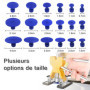 Tosucs Outil Débosselage sans Peinture Kit Débosselage Carrosserie 34 PCS avec Pistolet à Colle,Doré Dent Extracteur,pour Voitur