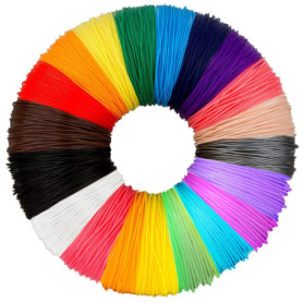 PLA de filament de stylo d'impression 3D, 20 couleurs, 10M chacun - filament de PLA 3D 1.75mm, pour PACKGOUT, MYNT3D, DeWang