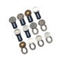ZYNERY 21 Pièces Rallonge Bouton Pantalon, Extension de Bouton élastique en Caoutchouc, Extender Rallonges à Bouton en Métal Tis