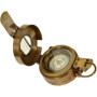 Boussole militaire de poche en laiton - India Nautical Handicraft - Foldable - NAVIGATION_COMPASS - Compas