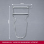 Victorinox Éplucheur STAR, Éplucheur de pommes de terre, Double tranchant avec lame pendulaire, Extra tranchant, Manche métal, S
