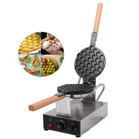 Fayelong Gaufrier Oeufs De Hong Kong Appareil Pour Gâteaux D'oeuf Acier Inoxydable Electrique Antiadhésif Rotatif Professionnel 