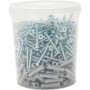 Fischer UV 6 S, seau avec 250 chevilles avec vis, mesure 6 x 30 mm, 250 chevilles + 250 vis, idéal pour briques pleines et perfo