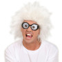 Widmann 6382L - Perruque de savant fou, pour carnaval, Halloween ou fête à thème, blanc