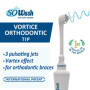 Jet dentaire SOWASH ORTHODONTIC, Se connecte au robinet, Hydropulseur Dentaire Sans Piles ni électricité, Tête Orthodontic Tripl