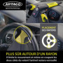 ARTAGO 870 Antivol Voiture, Haut de Gamme, Canne Antivol Voiture 2en1 Sans/Avec Alarme 120dB+LED, Bloque Volant Plus Sûr et Diss