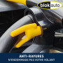 BLOKAUTO 9595 Antivol Voiture Haute Sécurité, Canne Bloque Volante Plus Visible et Dissuasif, Verrouillage Plus Pratique Presse 