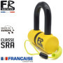 FR SECURITE FR50 Antivol Moto Homologué SRA, Bloque Disque Mini U ø18mm en Acier Cémenté, Testé contre Sciage Coupe-Boulons, Blo