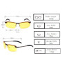 SunAurora Lunettes de Conduite de Nuit,HD Anti-éblouissement Polarisé Sécurité des Lunettes,Protection UV400,Réduire la Fatigue 