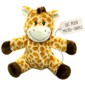 Bouillotte Micro-Onde Peluche (23 cm) - Bouillotte Peluche - Peluche Bouillotte Girafe - Peluche Chauffante - Bouillotte Doudou 