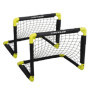 Dunlop Cage de Foot 50 x 44 x 44 cm - Ensemble de 2 Buts de Foot - Mini But Pliable - Kit Entrainement Football pour Enfants et 