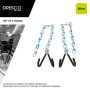 Dresco Crochet de vélo sur chaîne | Crochet de vélo pour accrocher des vélos au Plafond | Suspension de vélo 5250703, Noir