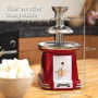 Gadgy Fontaine à Chocolat à 3 niveaux - Fontaine à Chocolat en Acier Inoxydable - Fontaine à Chocolat Retro Look - Fondue à Choc