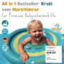 Bouée EDWEKIN® Baby, Aide à la Natation Durable, siège de Natation, bouée pour bébés et Jeunes Enfants de 6 Mois à 3 Ans (Crocod